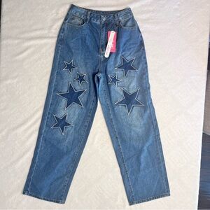 NWT Romwe wide leg jeans